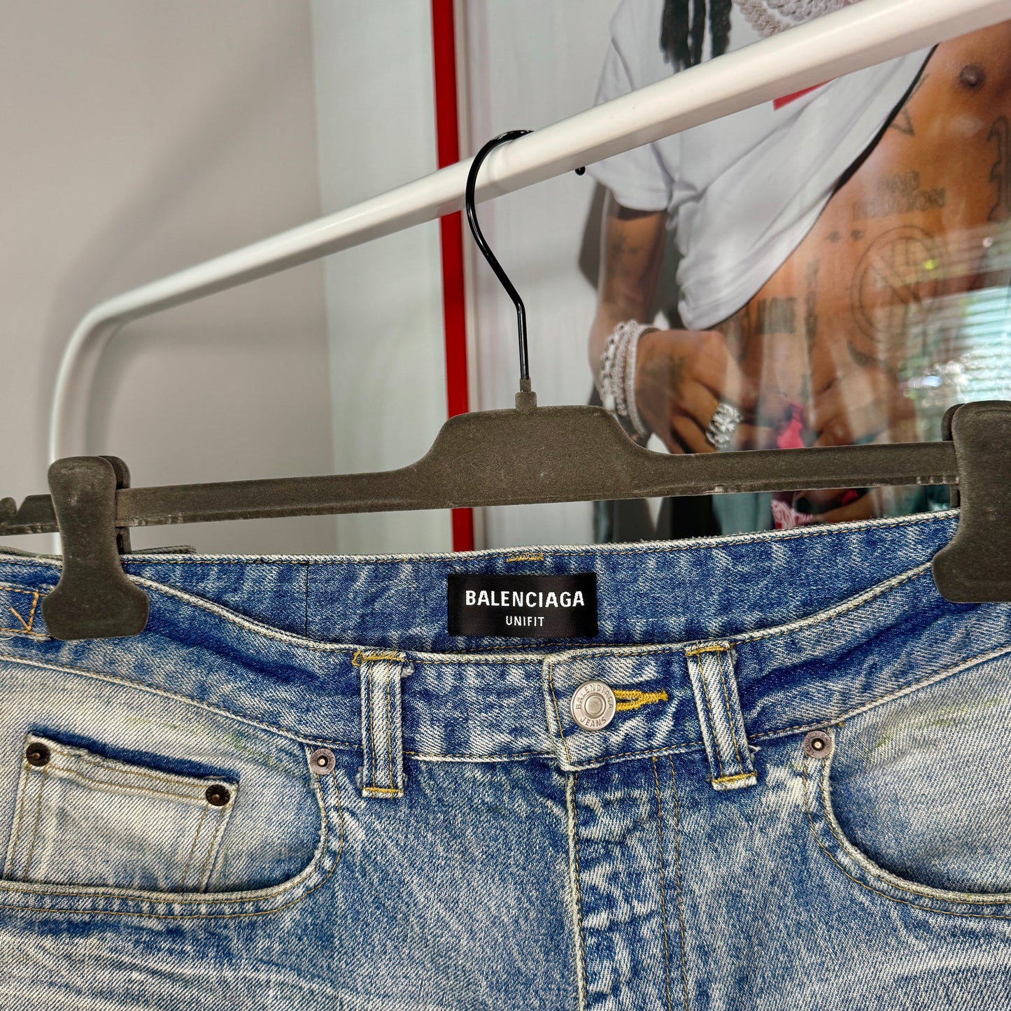 Balenciaga Skater Denim Shorts