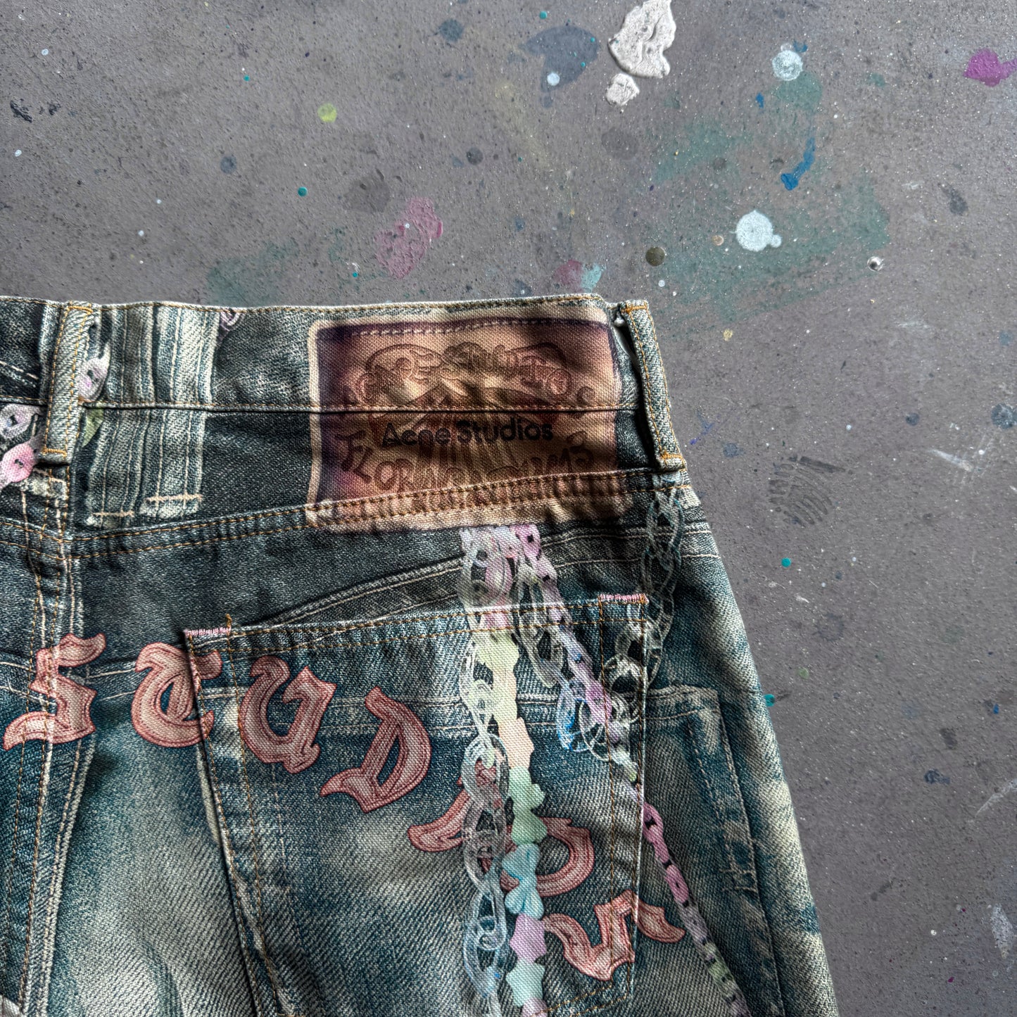 Acne Studios Trompe l’oeil 1981 Loose Fit Denim