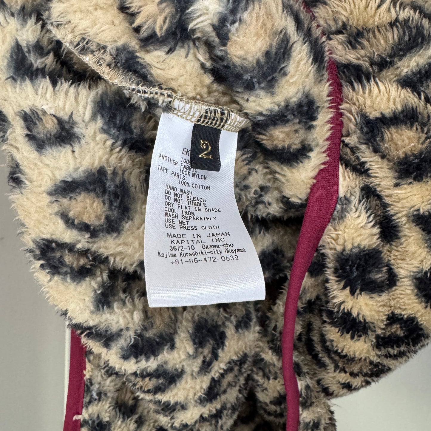 Kapital Cheetah Print Fleece Pullover