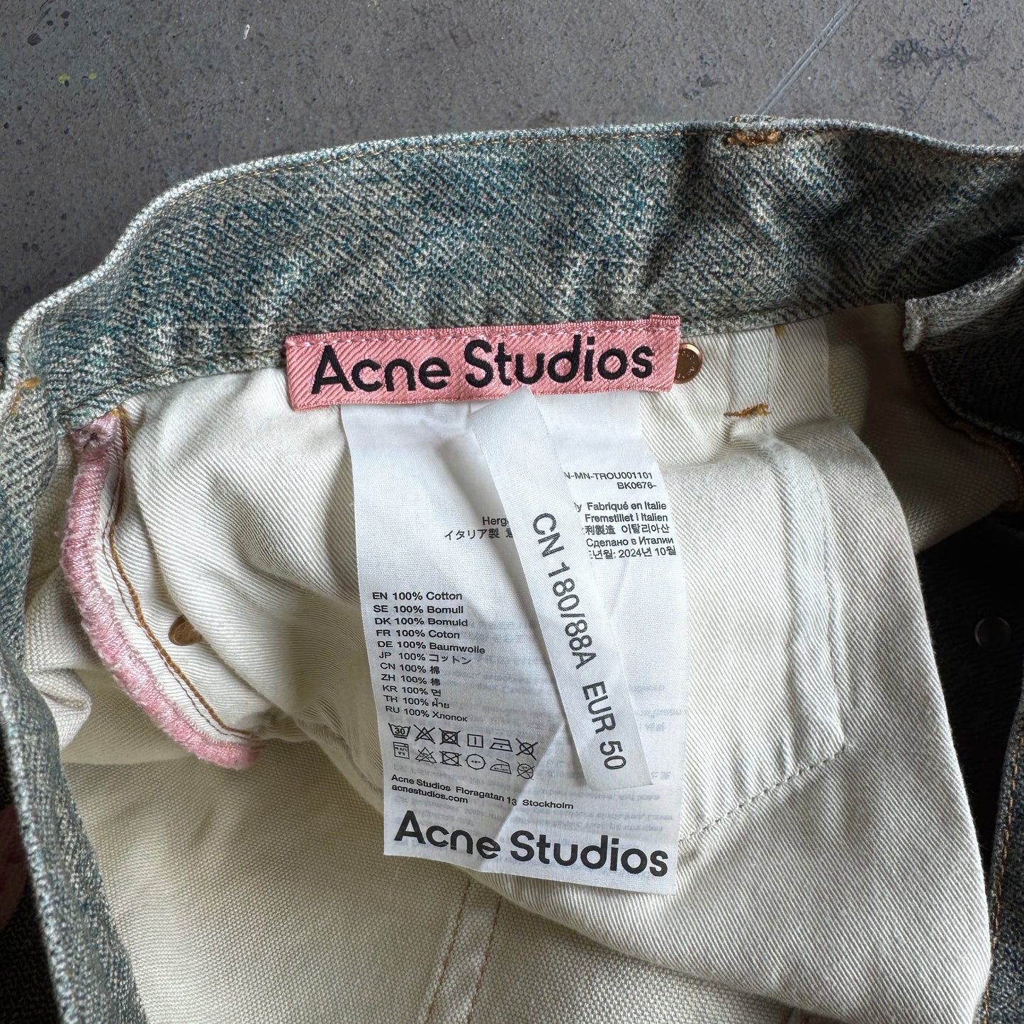 Acne Studios Trompe l’oeil 1981 Loose Fit Denim