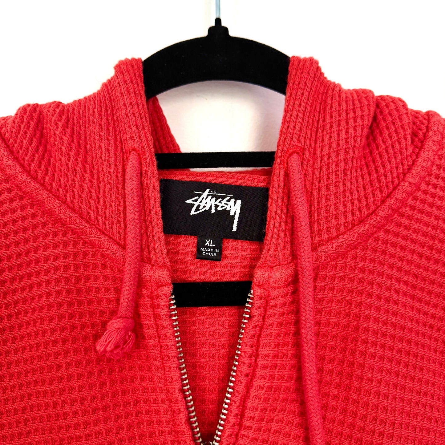Stussy Double Layer Waffle Knit Zip-Up