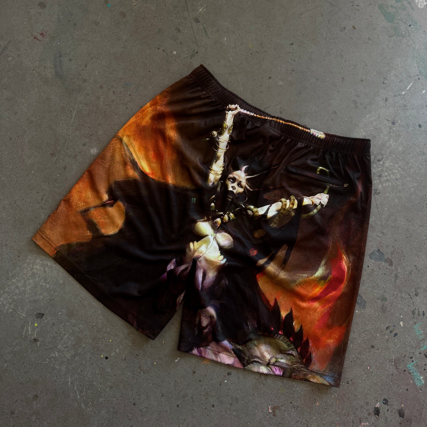 Supreme x Frank Frazetta Baggy Mesh Shorts