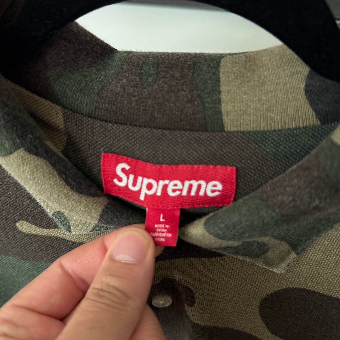 Supreme Washed Camo Polo