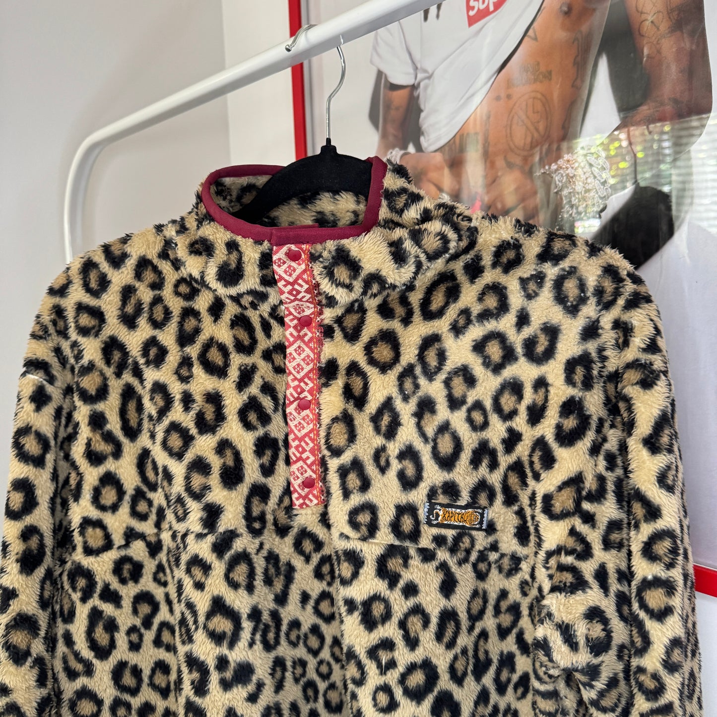 Kapital Cheetah Print Fleece Pullover