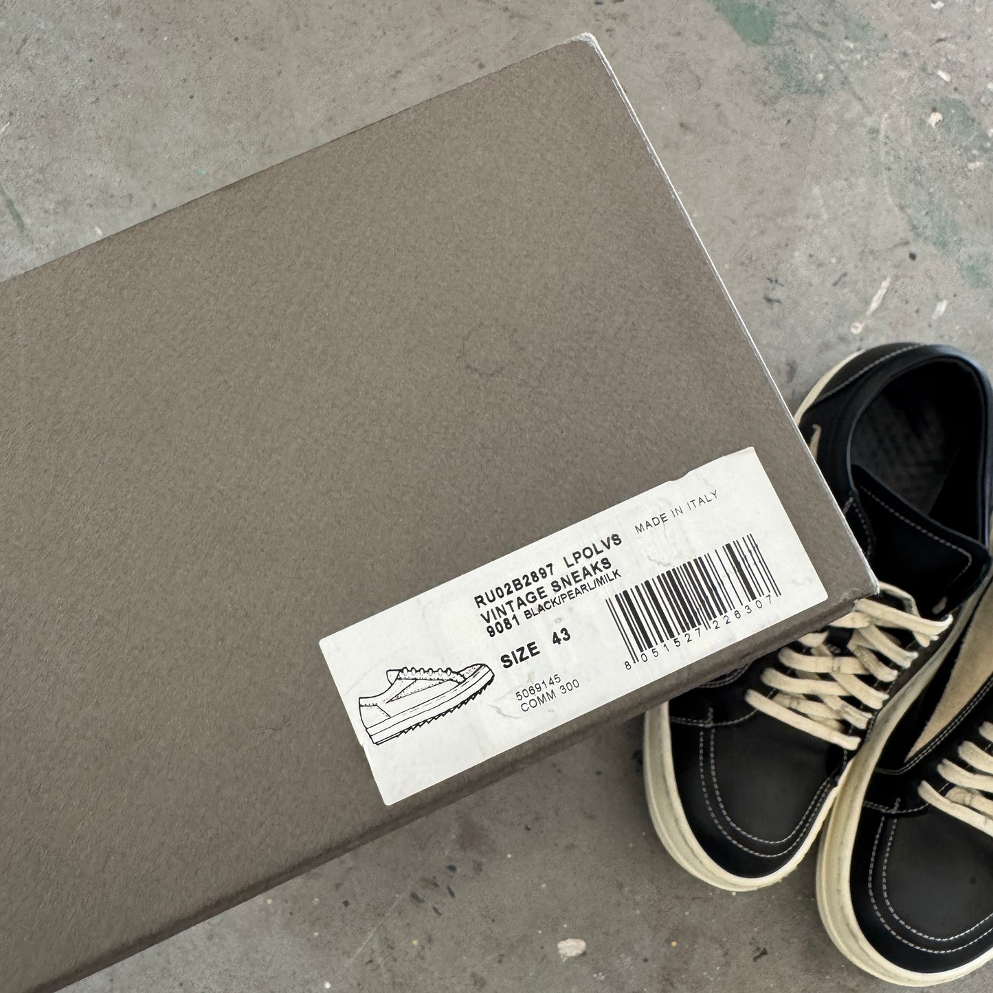 Rick Owens Mainline Vintage Sneaker