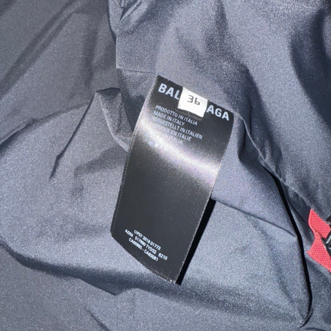 Balenciaga Ruby Red “Swing” Parka