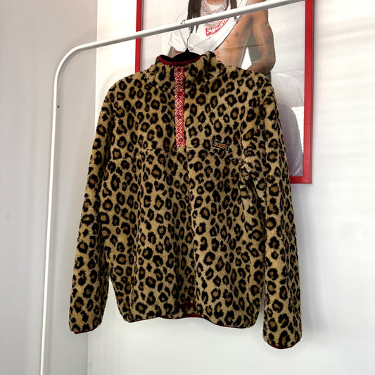 Kapital Cheetah Print Fleece Pullover