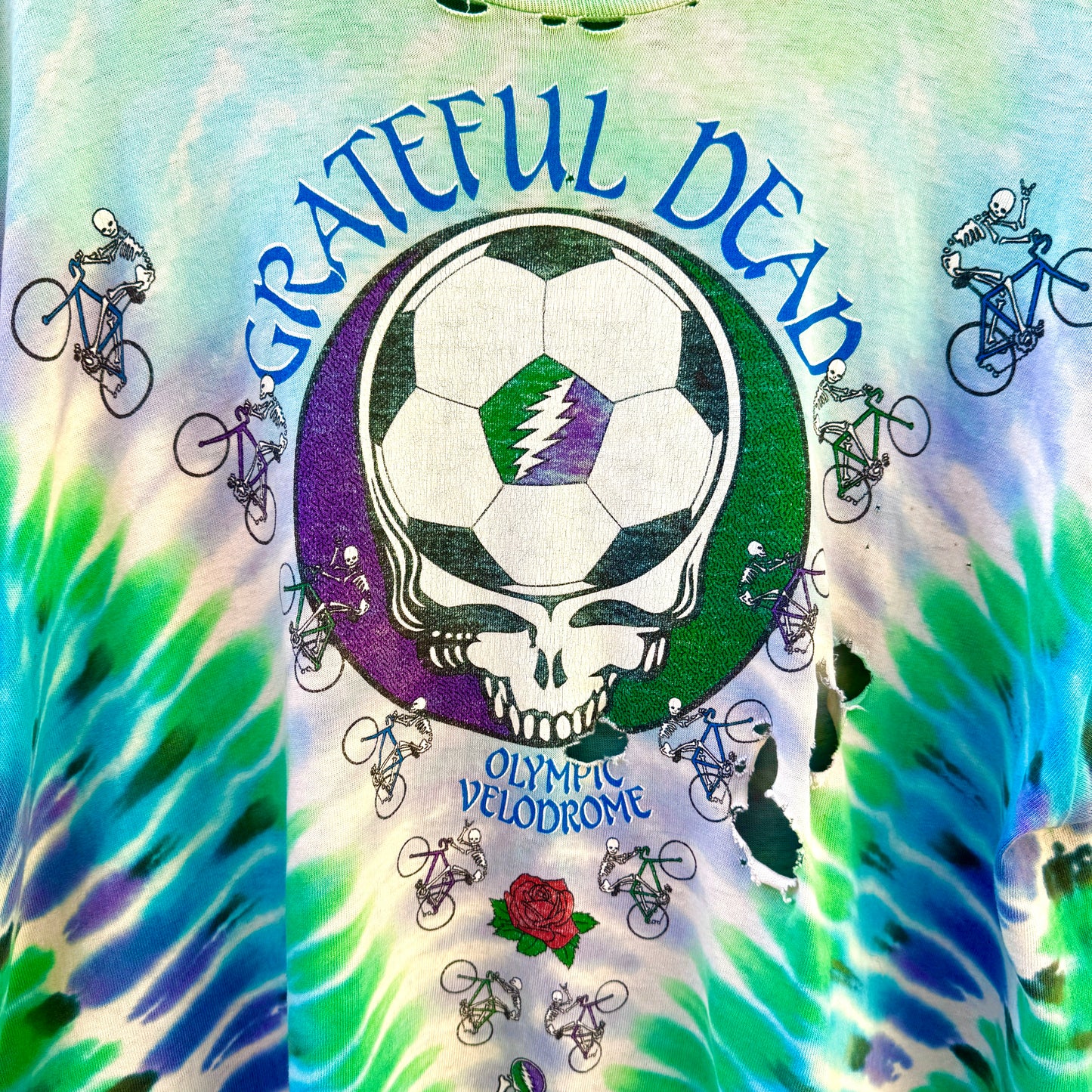 Vintage 1990 Olympic Velodrome Grateful Dead Tee