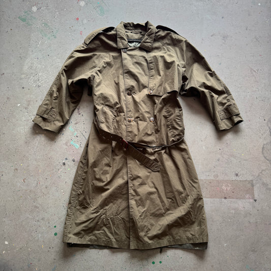 Vintage Biker Trench Coat