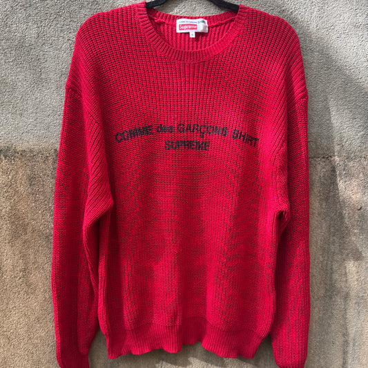 CDG X Supreme Knit Sweater
