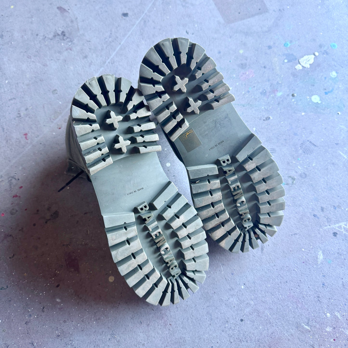 Balenciaga Distressed Strike Boot