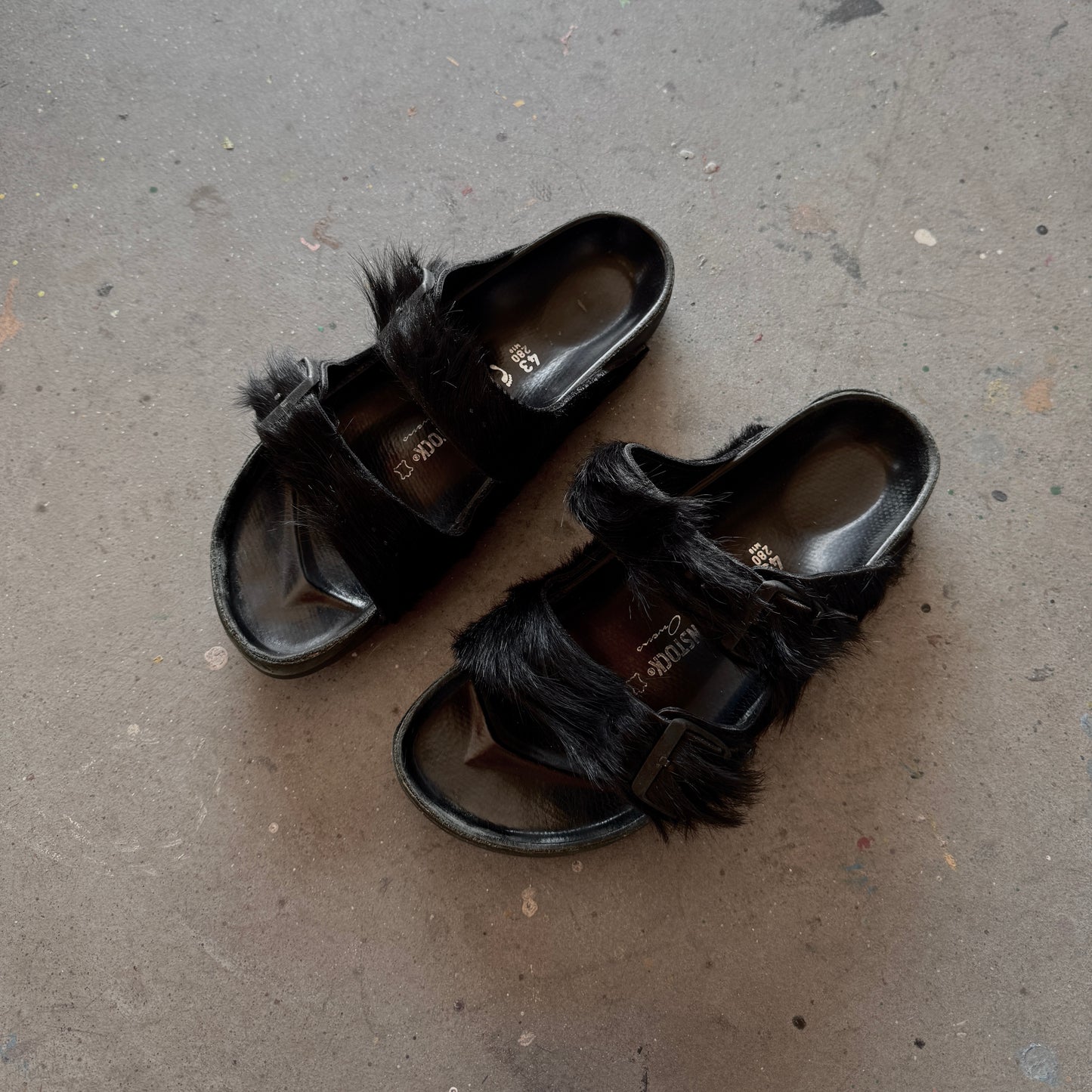Rick Owens Pony Hair Birkenstock