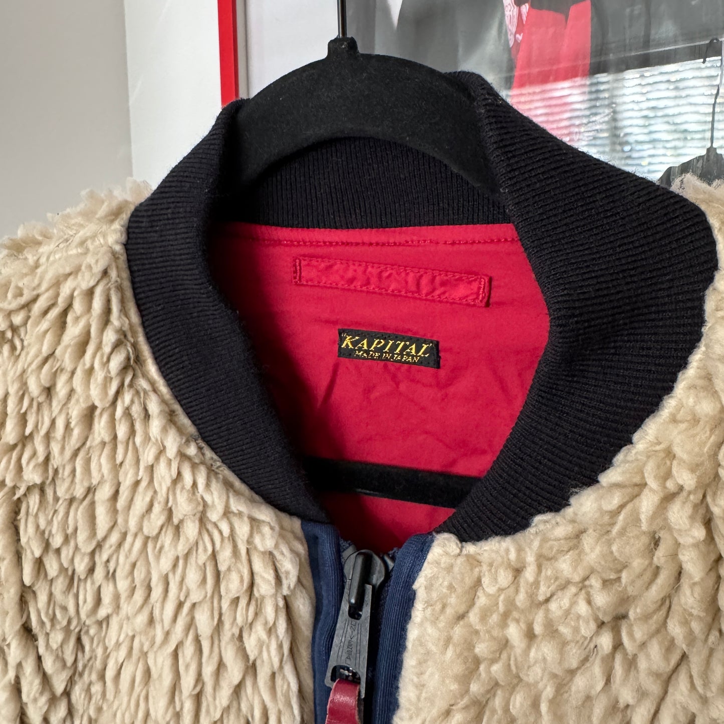 Kapital Insulated Sherpa Bomber Jacket