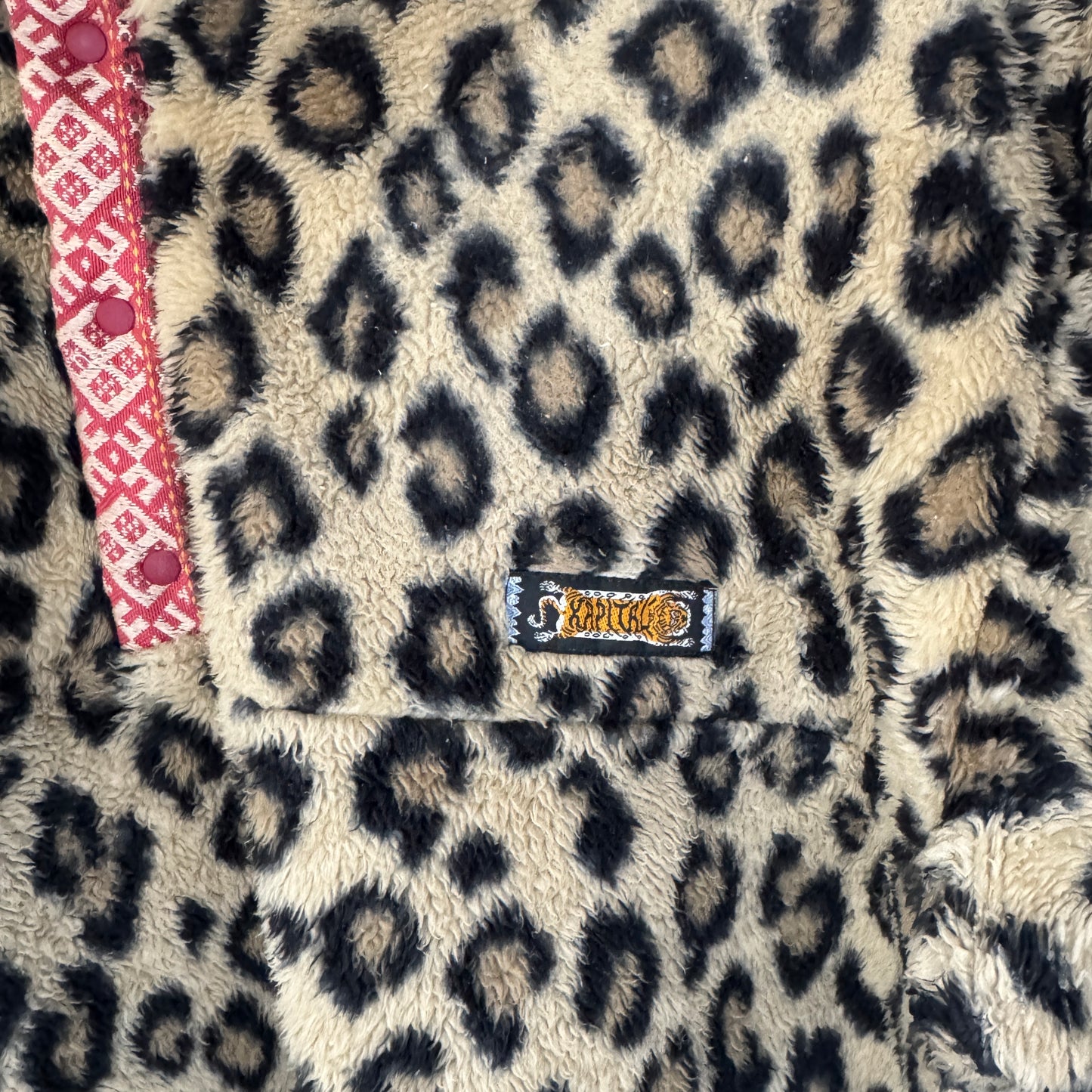 Kapital Cheetah Print Fleece Pullover