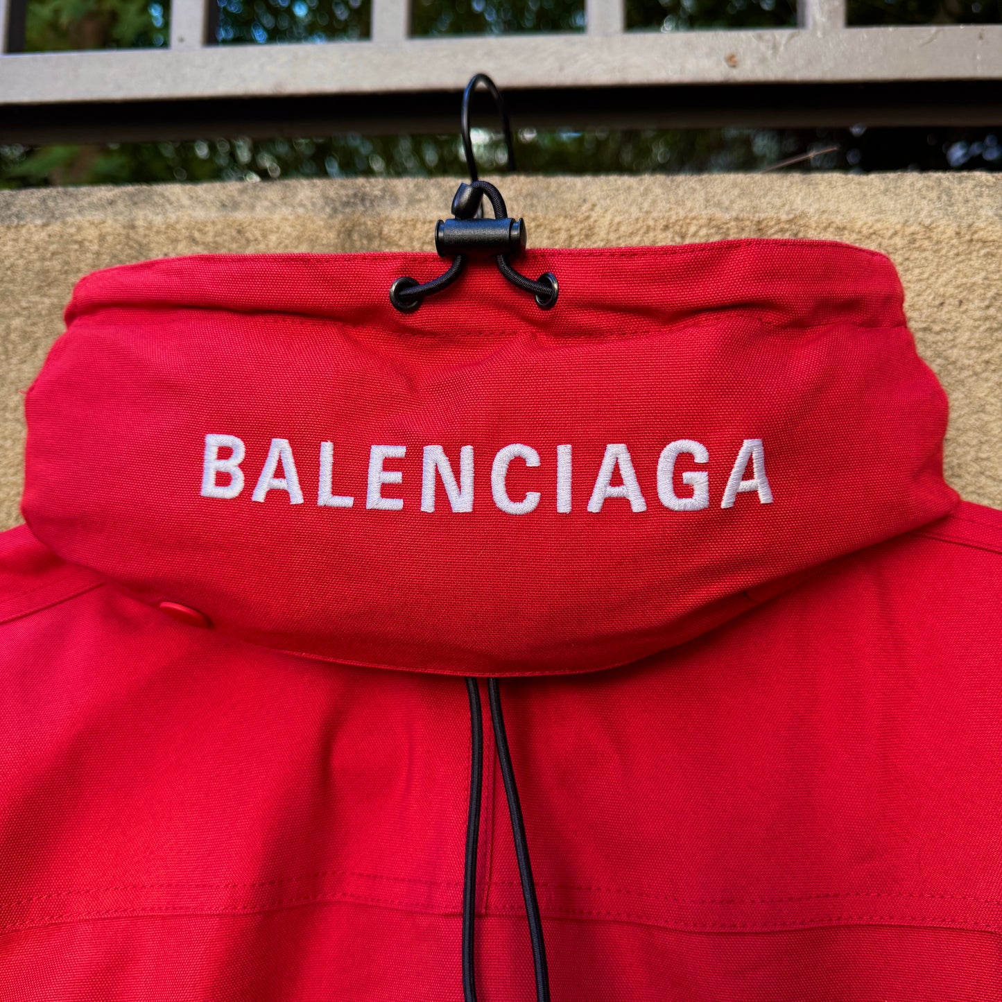 Balenciaga Ruby Red “Swing” Parka
