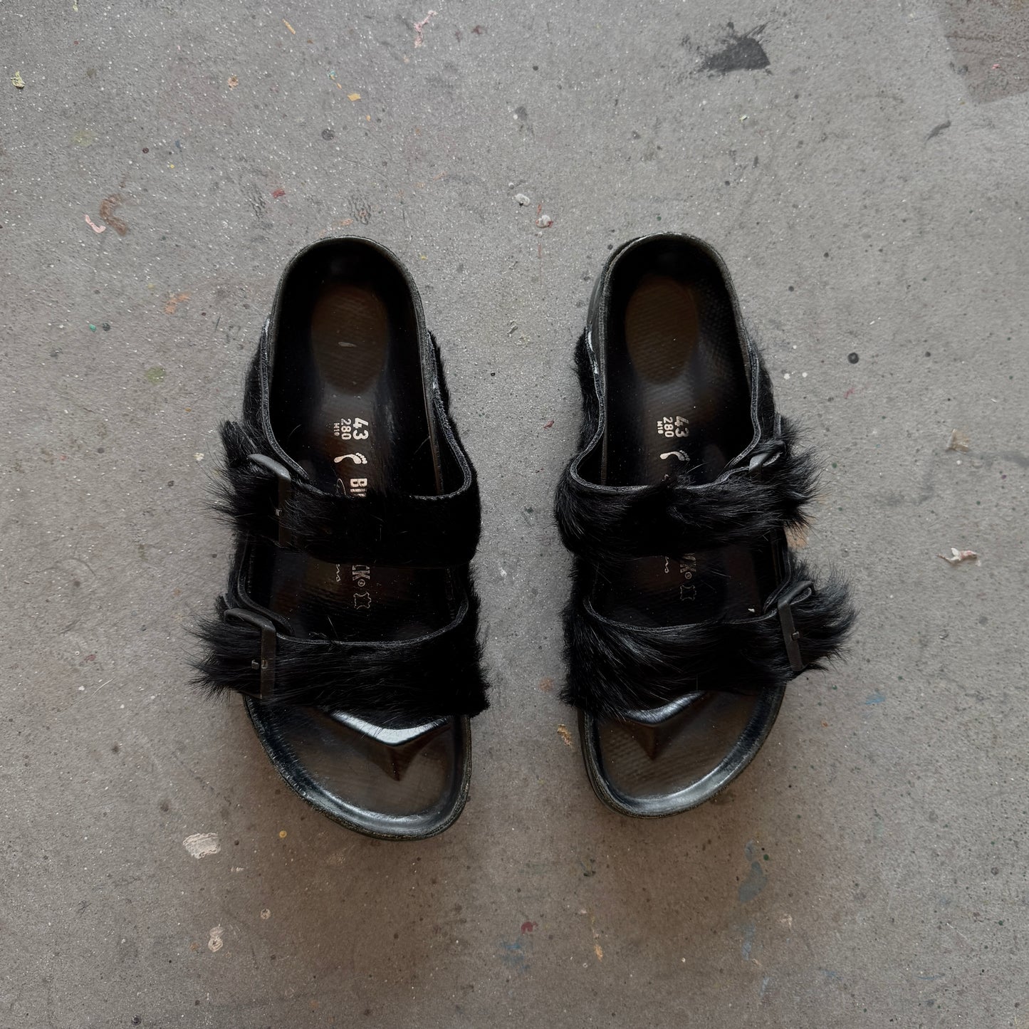 Rick Owens Pony Hair Birkenstock
