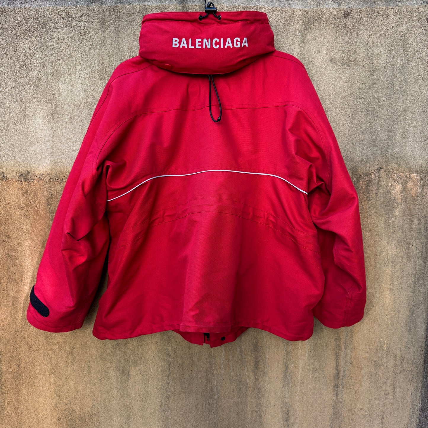 Balenciaga Ruby Red “Swing” Parka