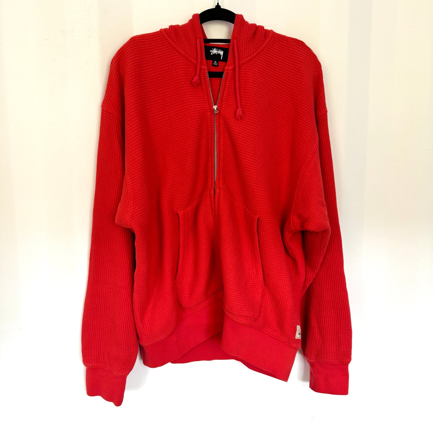 Stussy Double Layer Waffle Knit Zip-Up