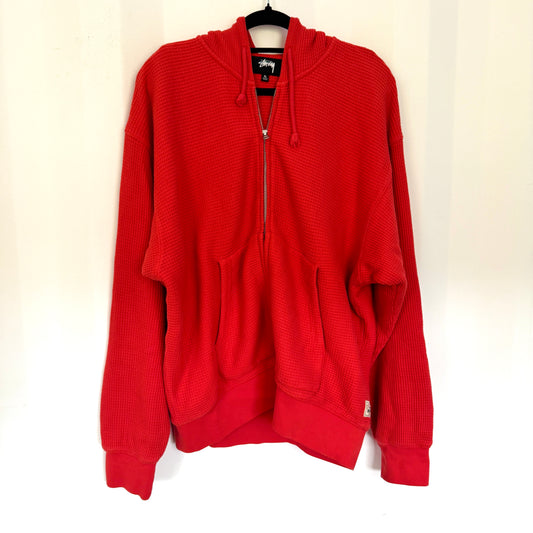 Stussy Double Layer Waffle Knit Zip-Up