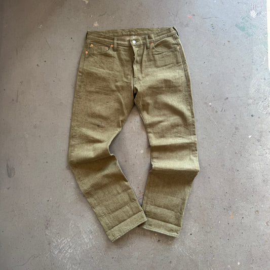 Samurai Olive Selvedge Denim
