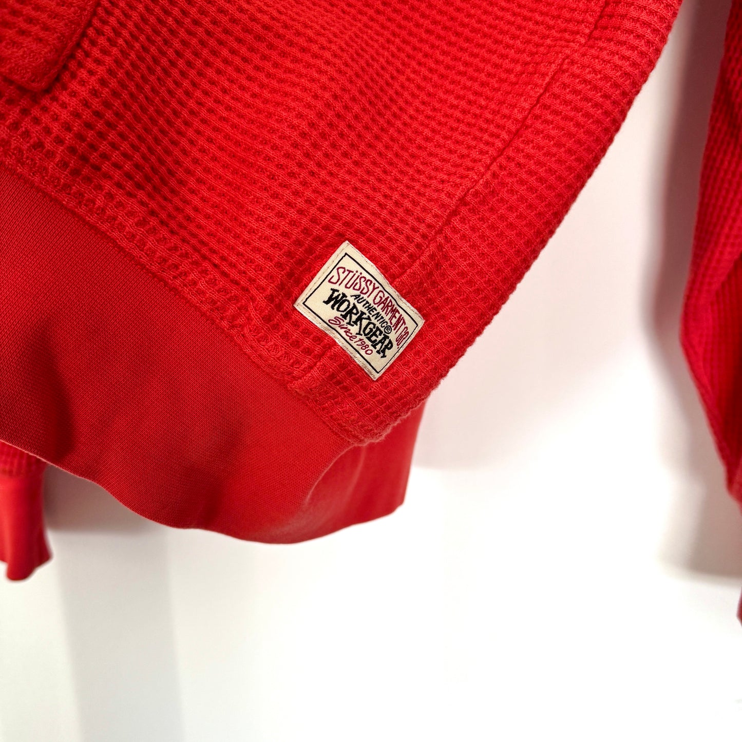 Stussy Double Layer Waffle Knit Zip-Up