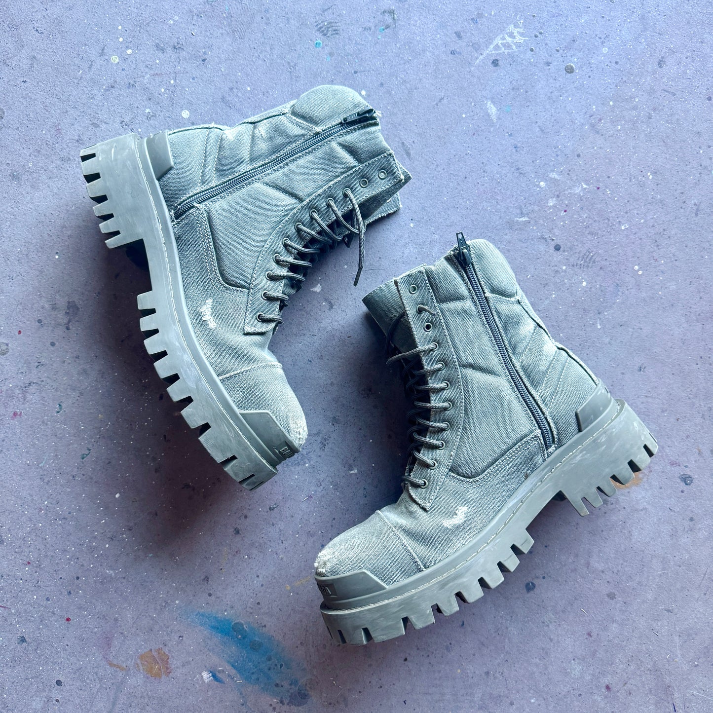 Balenciaga Distressed Strike Boot